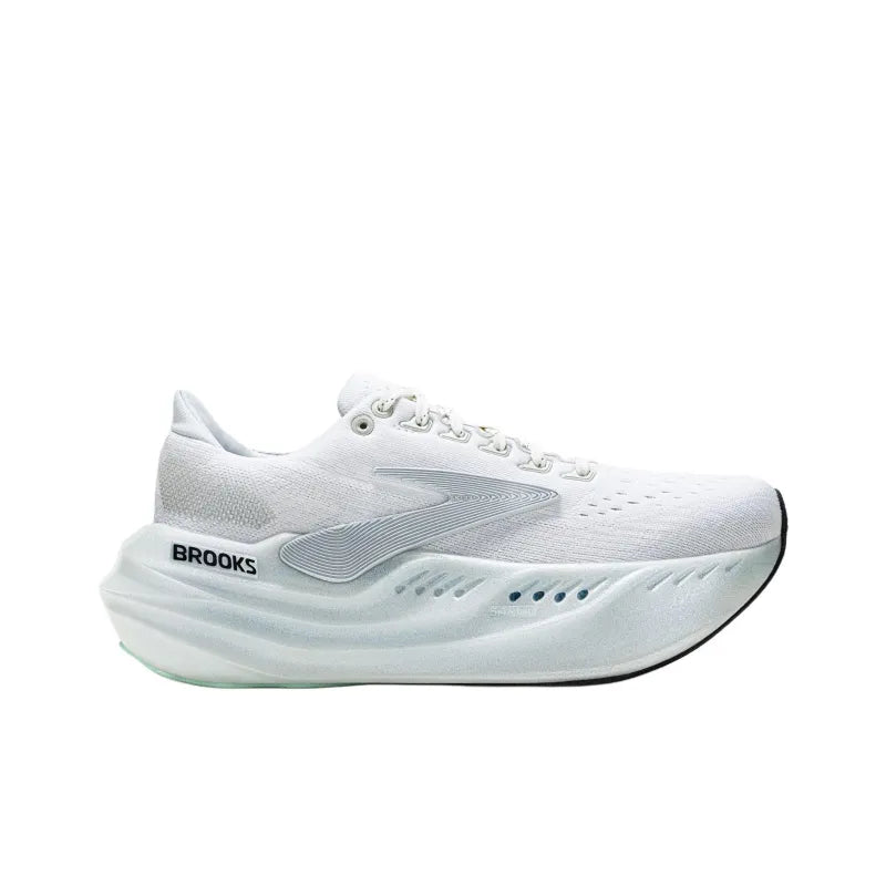 Brooks Style Glycerin Max Running Shoes | Breathable | Comfort Sneakers (White)