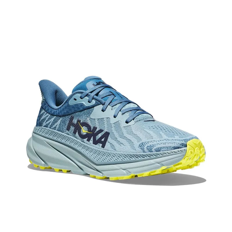 Hoka Style Slip-Resistant Lightweight Running Shoes for Men | (Blue/Green)