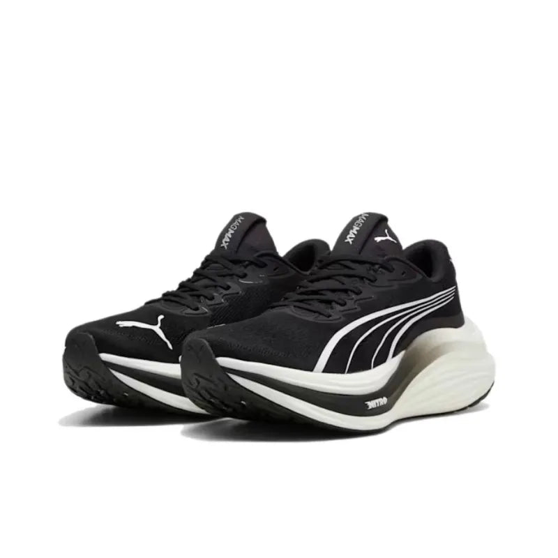 Puma Style Magmax Nitro Running Shoes |Comfortable Sneakers (Black & White)