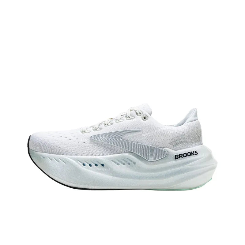 Brooks Style Glycerin Max Running Shoes | Breathable | Comfort Sneakers (White)