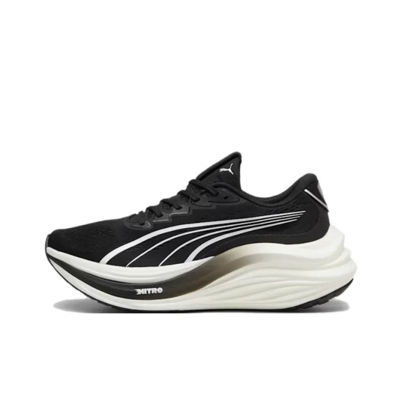 Puma Style Magmax Nitro Running Shoes |Comfortable Sneakers (Black & White)