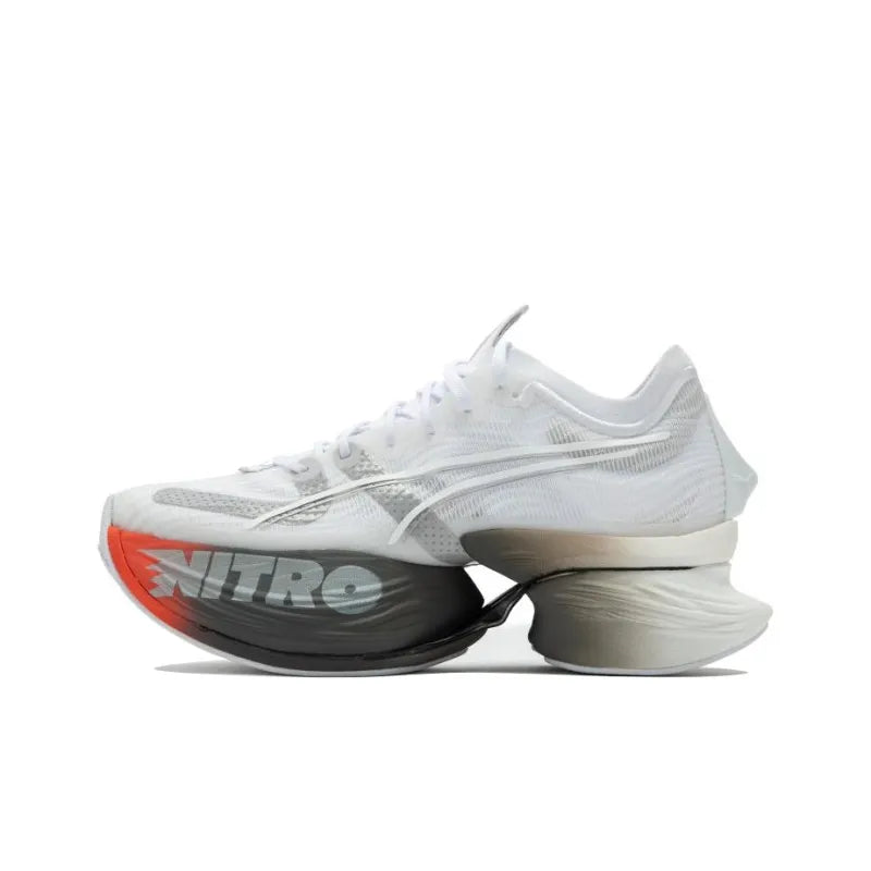 Puma Style Fastroid Nitro Lightweight Running Shoes | Unisex Sneakers (White)