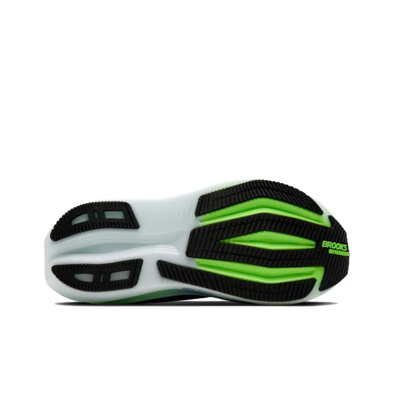 Brooks Style Glycerin Max 2 Running Shoes | Lightweight | Anti-Slip Sneakers (Black & Green)