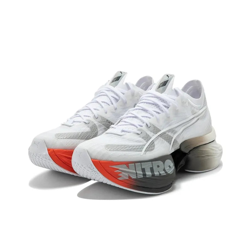 Puma Style Fastroid Nitro Lightweight Running Shoes | Unisex Sneakers (White)