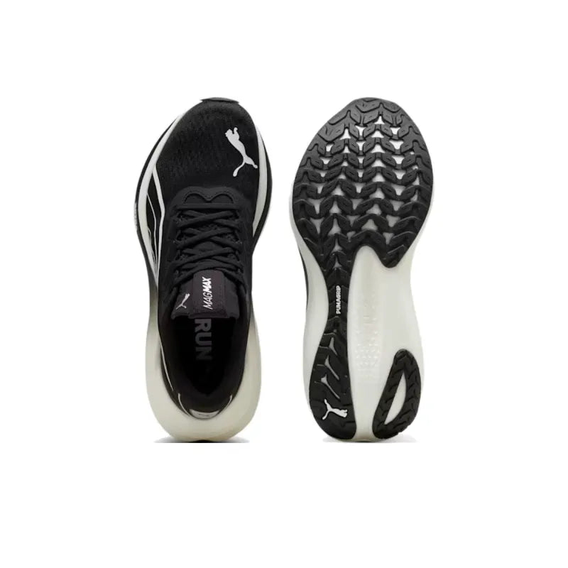 Puma Style Magmax Nitro Running Shoes |Comfortable Sneakers (Black & White)